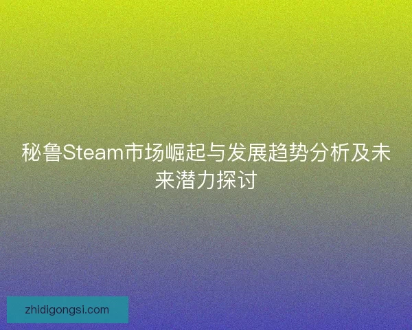 秘鲁Steam市场崛起与发展趋势分析及未来潜力探讨